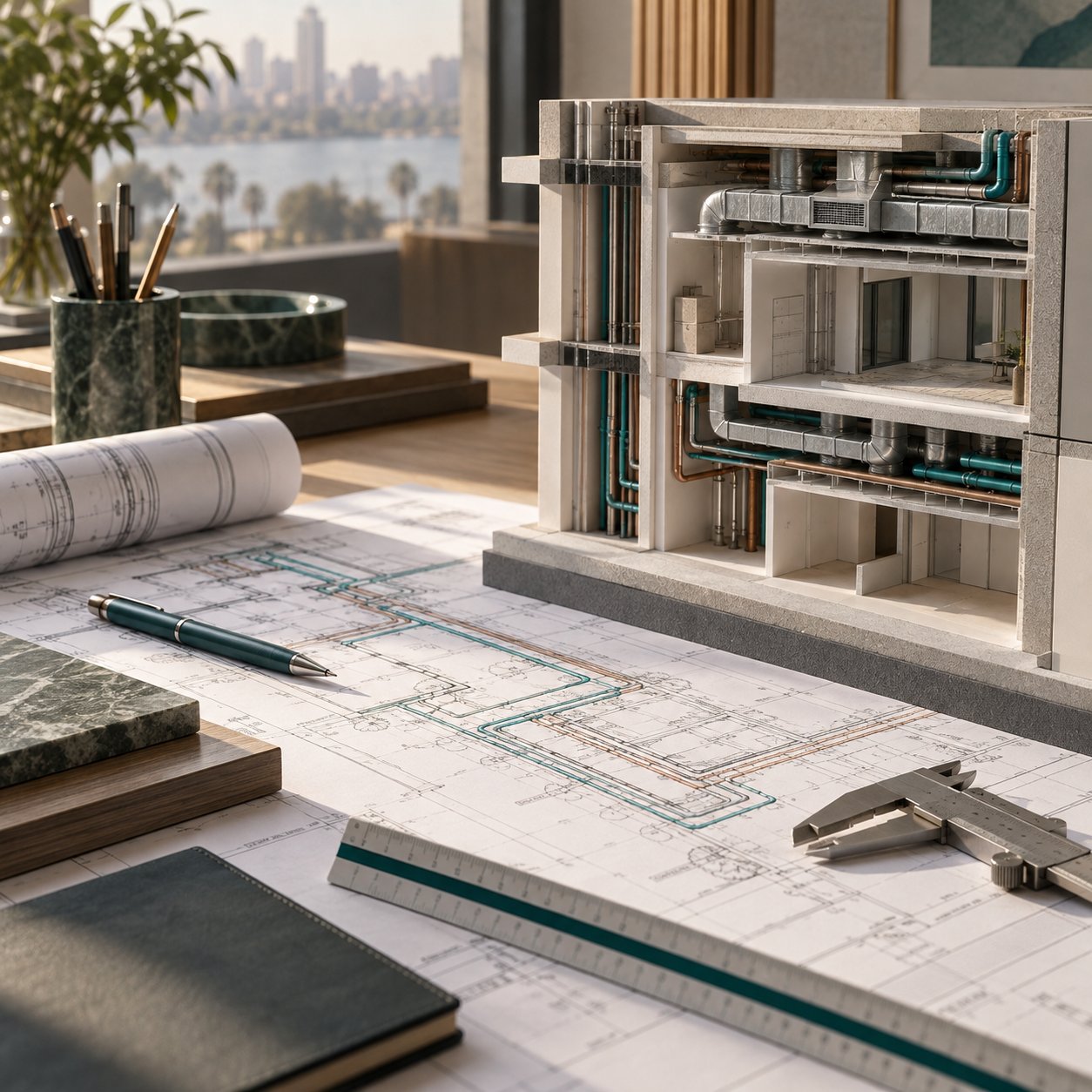 Building-services model and coordinated drawings — Engineering