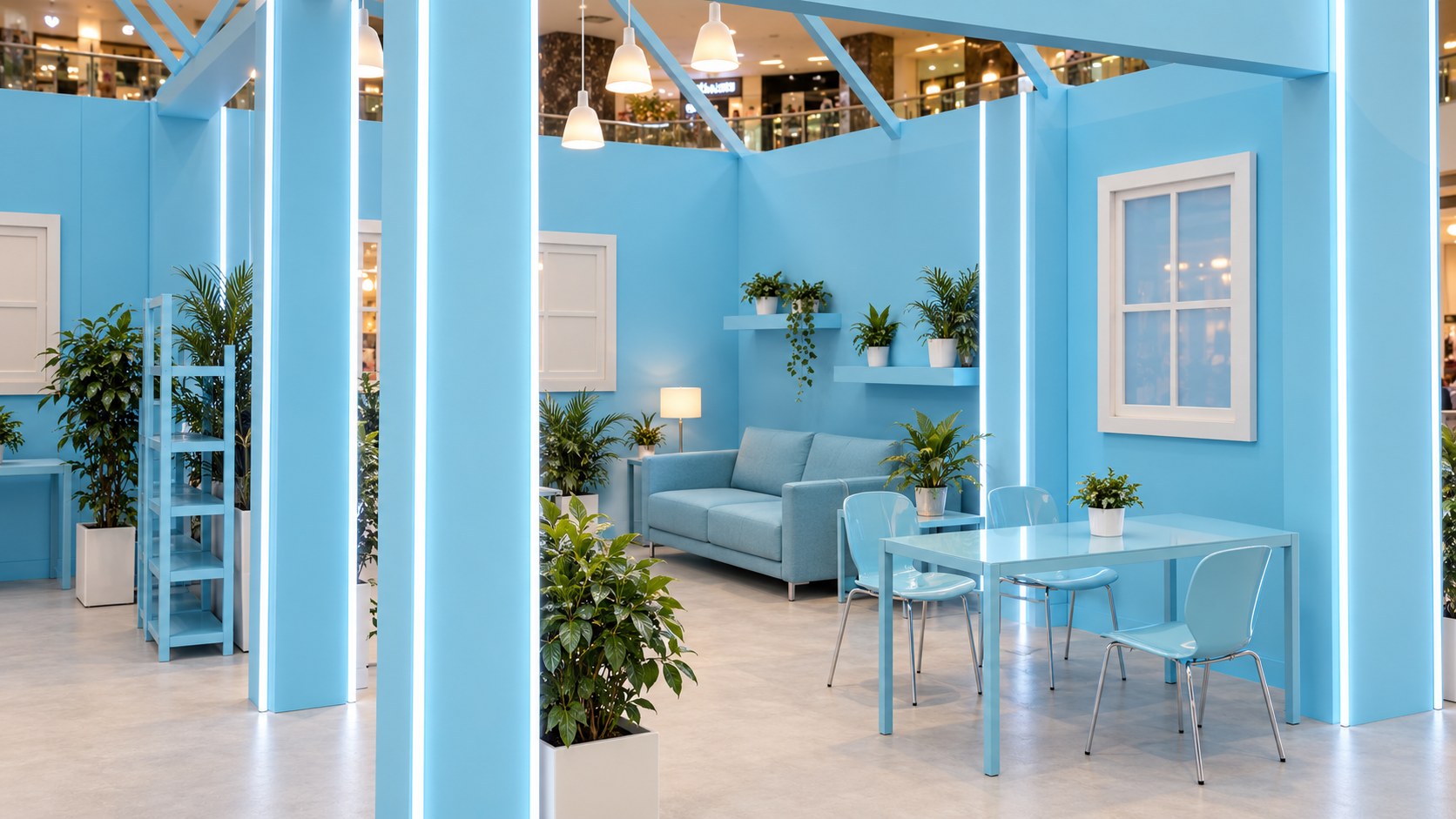 Anasala Exhibition — Cyan family lounge pavilion