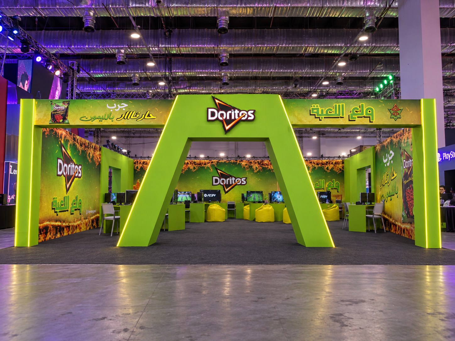 Insomnia Exhibition- Doritos — Doritos Green Gaming Booth, Cairo