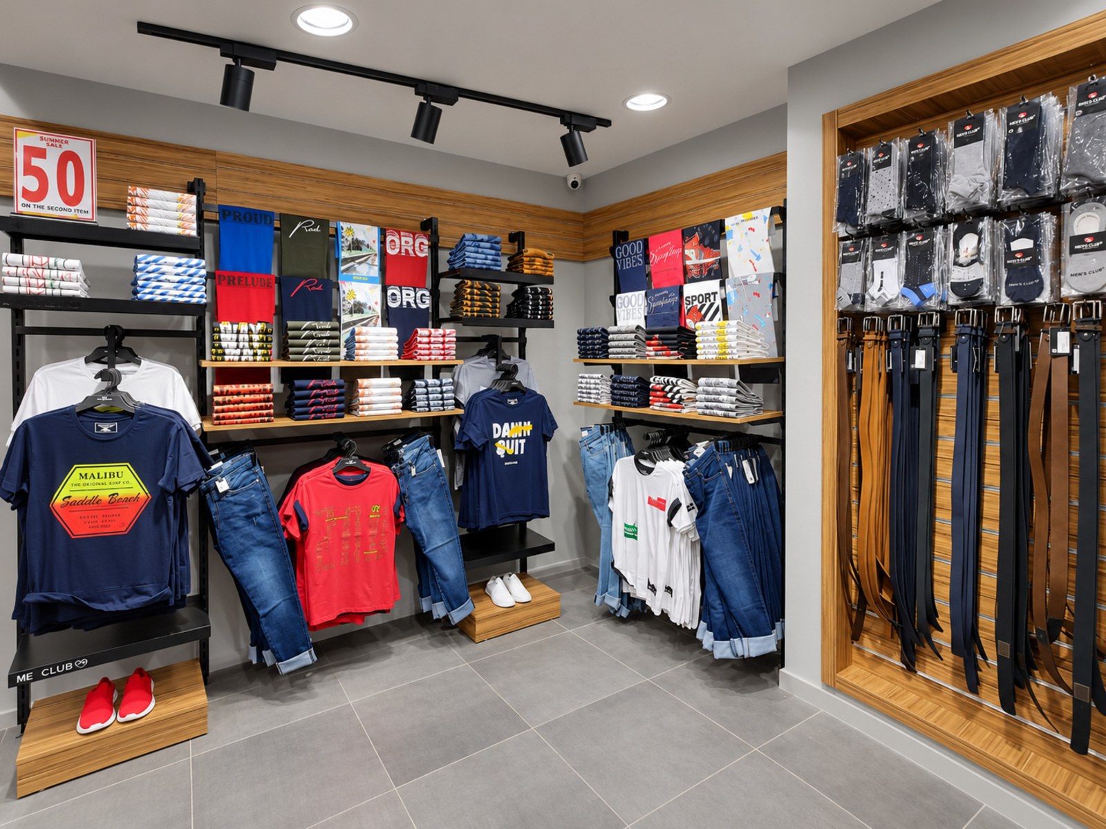 Men's Club - Mansoura 2 — clothing displays