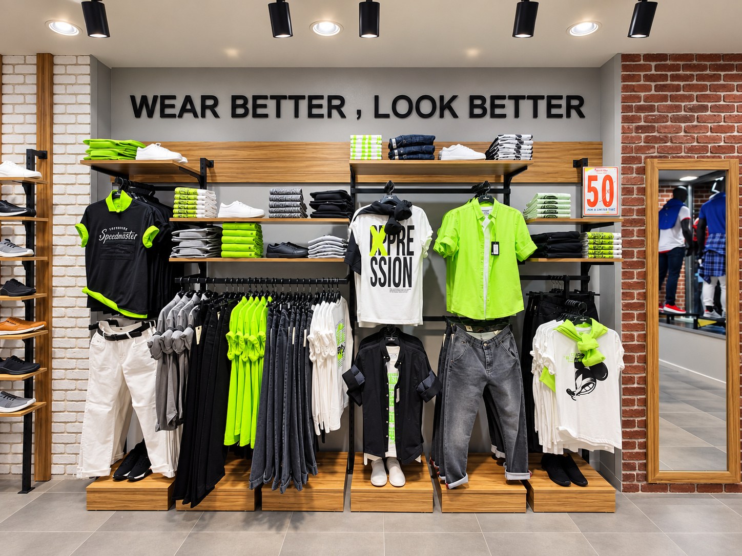 Men's Club - Mansoura 1 — clothing feature wall