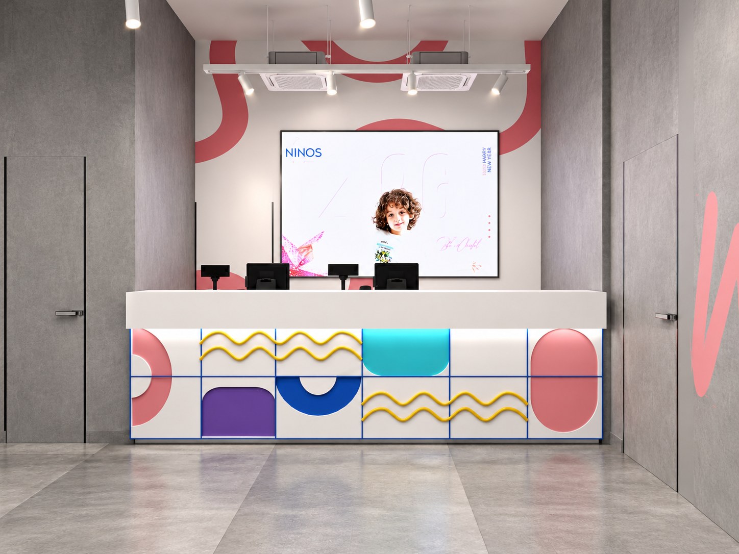 Ninos - Faisal Branch — Ninos Faisal Pastel Retail Interior