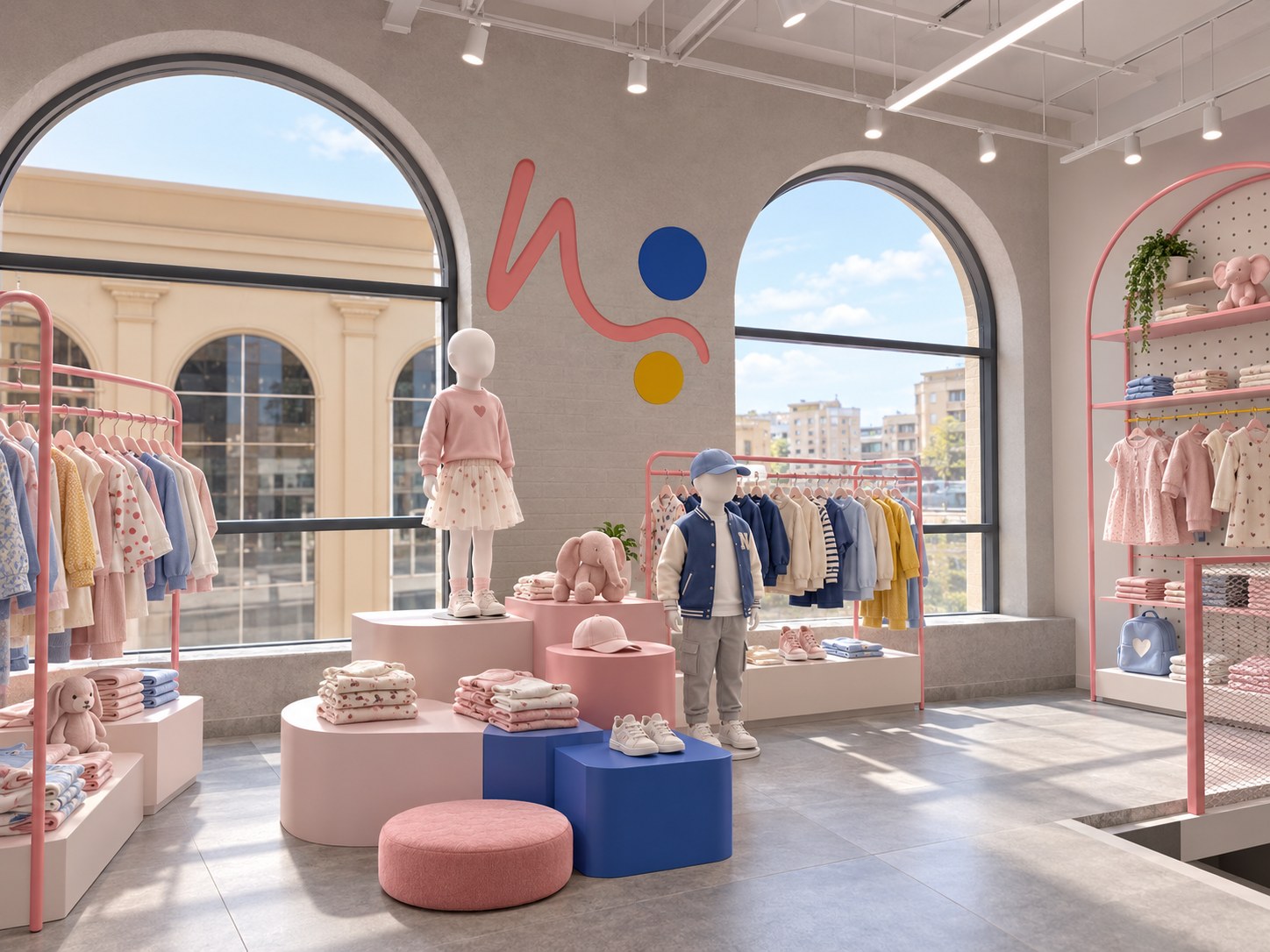 Ninos - Hadayek El Ahram — NINOS Kidswear Interior with Pastel Displays