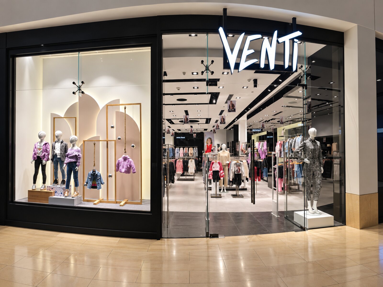 Venti, Cairo Festival City — earlier design — showroom storefront and entrance