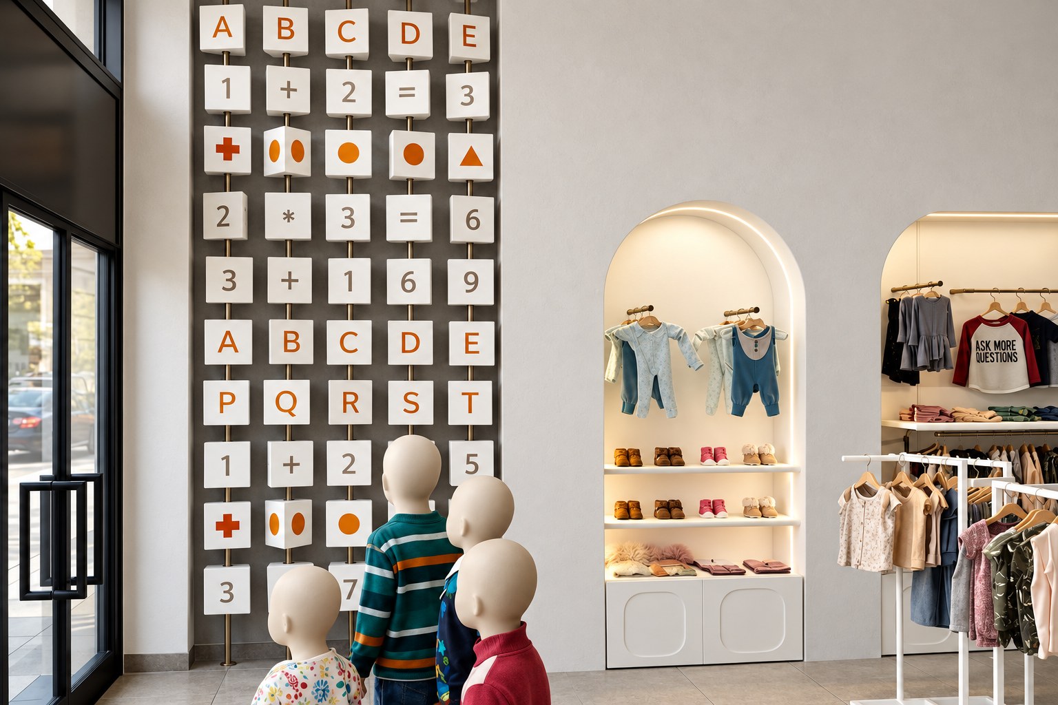 YOYO - Mansoura mall — YOYO Store Block Wall Showcase